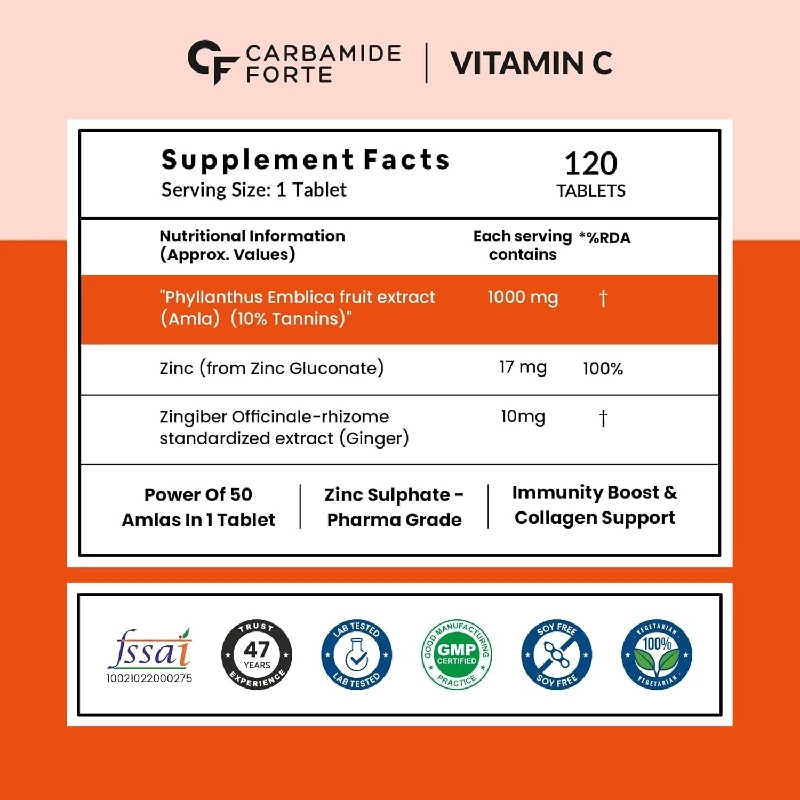 Carbamide Forte Natural Vitamin C Amla Extract, 360 g-2.webp